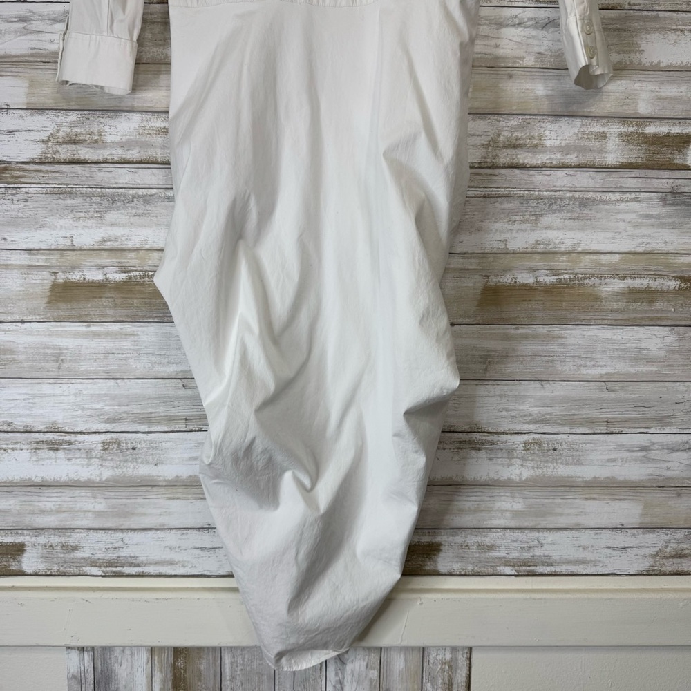 Veronica Beard Capella White Button Down Shirt Dress Women’s size 6 - Picture 8 of 13